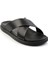 Siyah Leather Erkek Terlik E04863912543 2