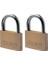 Lock CAD40T 2 Adet Masif Pirinçten Yapılmış Anahtarlı Büyük Asma Kilit Paketi, Altın Rengi, 5,4 x 4 x 1 cm 2