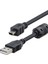 STT-547 Mini USB 2.0 5 Pin Filtreli V3 Şarj Data Kablosu 1,5 Metre 3