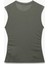 Slim Fit Drapeli Bisiklet Yaka Kolsuz Bluz 2