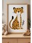 Sevimli Leopar Çocuk Odası Ahşap Çerçeveli Duvar Tablosu 1