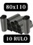 Çöp Torbası Siyah Jumbo Boy 10'lu 10 Rulo Ultra Kalın 80x110 1