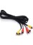 5006 3rca To 3 Rca Ses Görüntü Tos Scart Kablosu 1.5 Metre 1