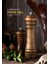 Luxury Ahşap Baharat Tuz Öğütücü Değirmen Tuzluk Baharatlık 14 cm ve 21 cm 2'li Set Kahverengi 1 Adet 2