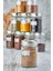 Luxury Krom Set - 10 Adet Cam Metal Kapaklı Baharatlık - Cam Kavanoz Seti 10 Lu Baharatlık Kavanozu 1 Adet 5