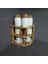 Luxury 1 - 2 L Bambu Köşe Raf Köşe Baharatlık Köşe Meyvelik Bambu 1 1 Adet 4