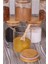 Luxury 6’lı Kaşıklı Bambu Kapaklı Borosilikat Cam 250 ml Baharatlık Seti Baharatlık Takımı 1 Adet 3