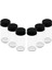 Luxury 6 Pcs Cam - 225ML Baharatlık - Tuzluk Plastik Kapak (4767) 1 Adet 1