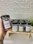Luxury 12'li Siyah Metal Kapaklı Etiketli Kaşıklı Baharat Saklama Kabı Cam Kavanoz 350ML 1 Adet 1