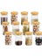 Luxury Etiketli 350 ml Borosilikat Baharatlık Takımı 9 Adet 1 Adet 3