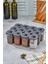 Luxury 12'li 450ML Kilitlenebilir Kapaklı Kendinden Kaşıklı Baharatlık Seti - 450ML - Etiket Hediyeli 1 Adet 2