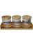 Luxury Porgold Bambu Baharatlık 500 Ml. 3'lü Bambu Stand 1 Adet 1