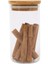 Luxury Bambu Kapaklı Vakumlu Lüx Borosilikat Cam Kavanoz Baharatlık Saklama Kabı 6 Adet (10.5 Cm*6 Cm) 1 Adet 3