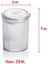 Luxury 6'lı Barok Yuvarlak Baharat Kavanoz Seti & Saklama Kabı & Erzak Kabı (6*250 Ml) 1 Adet 5
