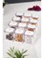 Luxury Akrilik Beyaz 12 Li Baharat Kavanozu & Baharatlık & Baharatlık Seti 200 ml ( Cam Değildir ) 1 Adet 1