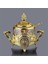 Luxury 13-008-SK-18 Yuvarlak Cam Şekerlik Gold 1 Adet 1