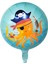 Köpek Balığı ve Ahtapot Balon 45 x 45 cm Korsan Temalı Folyo Balon Set 1