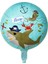Köpek Balığı ve Ahtapot Balon 45 x 45 cm Korsan Temalı Folyo Balon Set 2