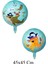 Köpek Balığı ve Ahtapot Balon 45 x 45 cm Korsan Temalı Folyo Balon Set 3