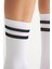 Bambu Kadın Beyaz Kaydırmaz Taban Silikon Baskı Yoga Fitness Pilates Bale Dans Tenis Çorabı 3