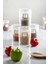 Luxury 6'lı Barok Yuvarlak Baharat Kavanoz Seti & Saklama Kabı & Erzak Kabı (6*250 Ml) 1 Adet 4