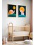 2'li Minimalist Çocuk Odası ve Bebek Odası Ahşap Çerçeveli Duvar Tablosu 1