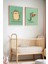 2'li Minimalist Çocuk Odası Ahşap Çerçeveli Duvar Tablosu 1