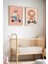 2'li Minimalist Bebek Odası ve Çocuk Odası Ahşap Çerçeveli Duvar Tablosu 1
