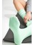 Bambu Kadın Yeşil Kaydırmaz Taban Silikon Baskı Yoga Fitness Pilates Bale Dans Tenis Çorabı 4