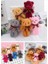 12 Adet Peluş Ayıcık Set Mini Yumoş Çanta Süsü Aksesuarı Anahtarlık Karışık Renk 11 cm 2