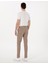 Erkek Vizon Slim Fit Beli Lastikli Kanvas Pantolon 50308080-VR052 4