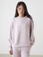 Lcw Vision Bisiklet Yaka Oversize Kadın Sweatshirt 1