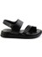 Siyah Leather Erkek Sandalet E05433401043 1