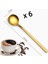 Luxury Gold Çay Kaşığı 6'lı Kahve Dondurma Tatlı Pasta Şeker Kaşık Set 1 Adet 2