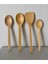 Luxury 4'lü ''bambu'' Yemek Gereçleri - 4 Boy Bambu Kaşık - Tahta Kaşık.(23 Cm.-28 CM.-32CM.) 1 Adet 1