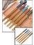 Luxury Bambu Kore Çin Yemek Çubuğu Chopstick Desenli 5 Li 1 Adet 3