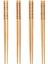 Luxury 4 Çift Yıkanabilir Bambu Chopstıck Japon Çin Yemek Çubuğu Uzunluk: 24 cm 1 Adet 1