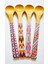 Luxury 4'lü Bambu Ahşap Desenli Spoon Bamboo Yuvarlak Ağızlı Dondurma Kaşığı Ölçü Kaşığı 16CM Kaşık 1 Adet 1