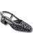 Bellezza - Leopar Desenli Deri Kadın Topuklu Sandalet - Bellezza - Siyah - 40 4