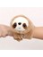Luxury Sevimli Tembel Hayvan Peluş Bileklik Hediyelik Bileklik Yumuşak Kahverengi Peluş 20CM Oyuncak 1 Adet 5