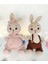 Luxury Amigurumi 2li Oyuncak Seti /sevimli Yumuşak Tavşanlar 1 Adet 3
