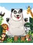 Luxury Panda Vahşi Hayvanlar Keçe El Kukla 1 Adet 1