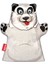 Luxury Panda Vahşi Hayvanlar Keçe El Kukla 1 Adet 2