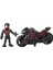 Luxury Oyuncak Super Hero Adventures Mega Mini Figür ve Motosiklet 1 Adet 1