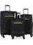 Kumaş Körüklü 4 Tekerlekli Şifreli Ultra Sağlam ve Hafif 3’lü Valiz Seti 1