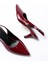 ST-1152 Bordo Rugan Günlük 7 cm Topuklu Kadın Ayakkabı 2