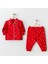 AC25329 Happy Newyear Bebek Pijama Takım Red 2