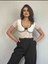 Dantel Detay Crop Bluz 1