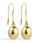 14 Ayar Altın Oval Top Sarkan Damla Gümüş Küpe - E00289 5