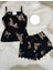 Kadın Askılı Mini Şortlu Pijama Takımı 5